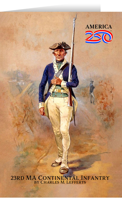 23rd MA Continental Infantry Greeting Card