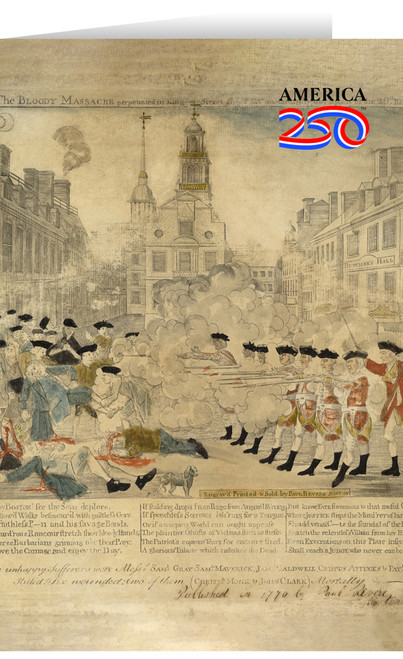 The Bloody Massacre Greeting Card