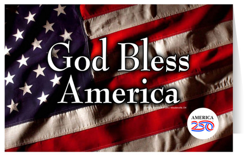 God Bless America Greeting Card