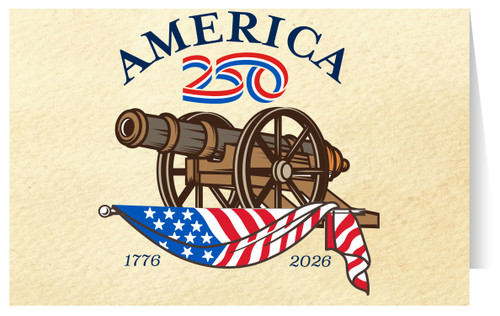 America250™ Cannon Greeting Card