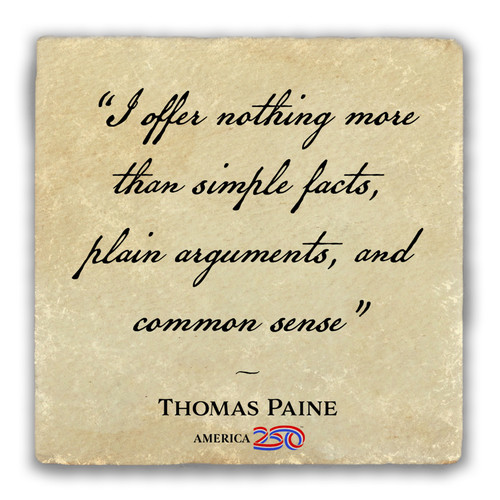 "I Offer Nothing More" Tumbled Stone Coaster