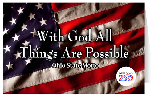 "With God All Things are Possible" Greeting Card