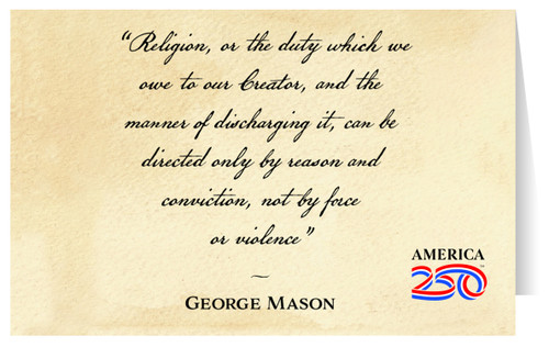 "Only by Reason" Note Card