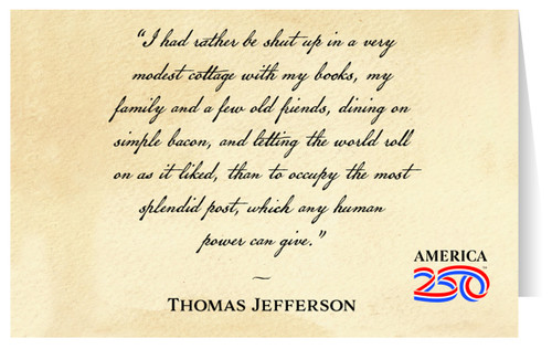 "Letting the World Roll on" Note Card