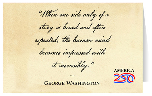 "When One Side" Note Card