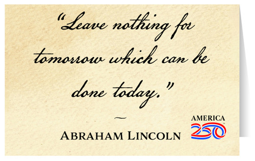 "Leave Nothing" Note Card