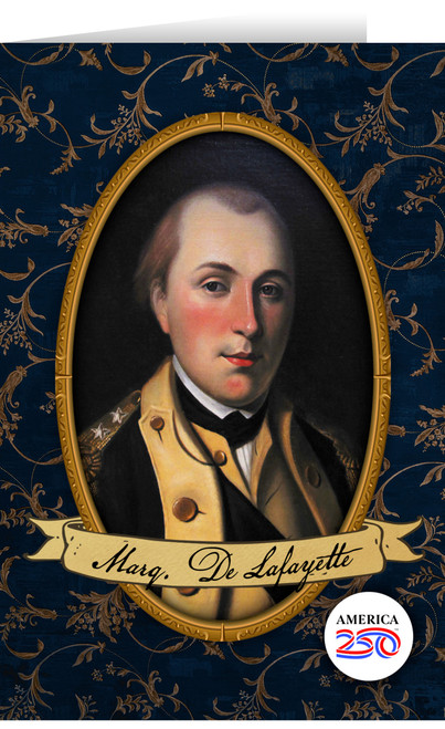 Marquis De Lafayette Note Card
