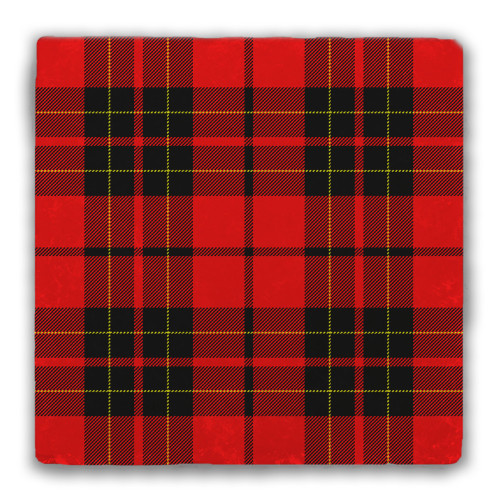 Brodie Tartan Tumbled Stone Coaster