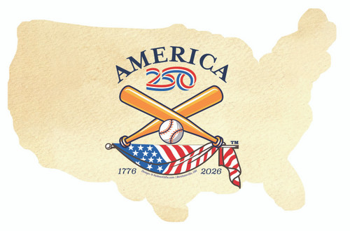 America250™ Baseball Magnet Cutout-USA
