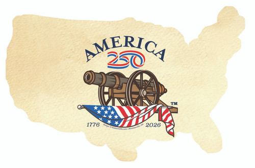 America250™ Cannon Magnet Cutout-USA