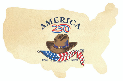 America250™ Cowboy Magnet Cutout-USA