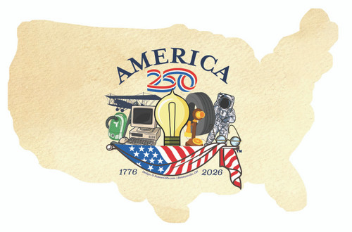 America250™ Inventions Magnet Cutout-USA