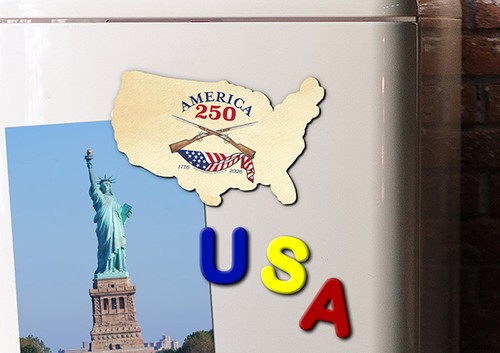 American 250 Rifle2 Magnet Cutout-USA