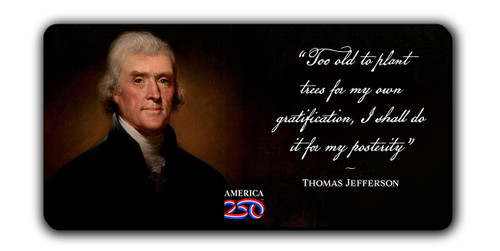 "Too Old to Plant Trees" Magnet Long