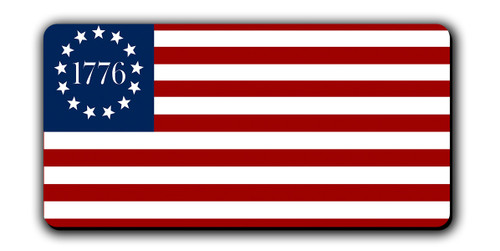 1776 American Flag Magnet Long
