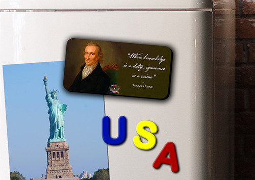 "Where Knowledge Is A Duty" Magnet Long