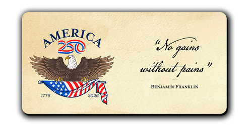 "No Gains" America250™ Magnet Long