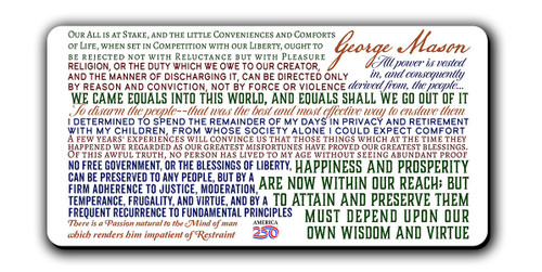 George Mason Quotes Magnet Long
