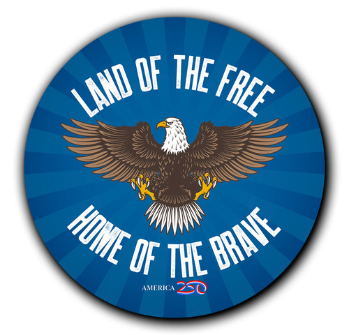 Land of the Free Magnet Round