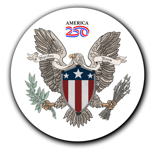 American Coat of Arms Magnet Round