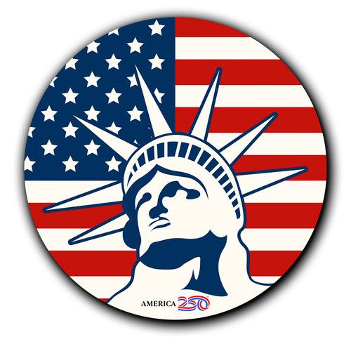 Round Statue of Liberty Magnet