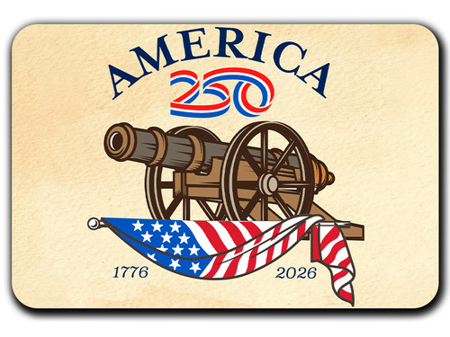 America250™ Cannon Magnet Standard