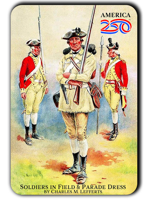 Soldiers in Field & Parade Dress America250™ Magnet Standard