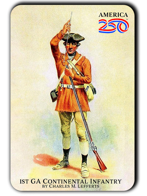 1st GA Continental Infantry America250™ Magnet Standard