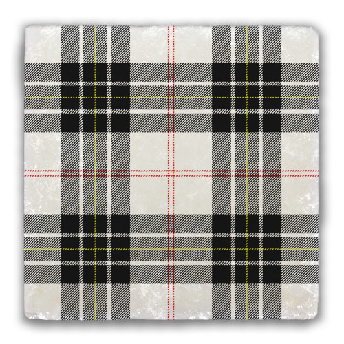 MacPherson Tartan Tumbled Stone Coaster