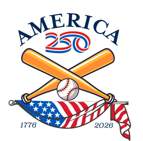 America250™ Baseball Bumper Sticker