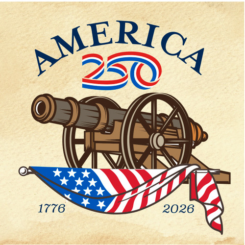 America250™ Cannon Bumper Sticker