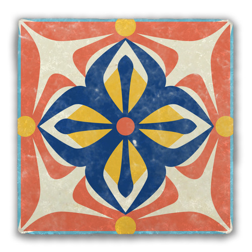 European Design 44 Tumbled Stone Coaster