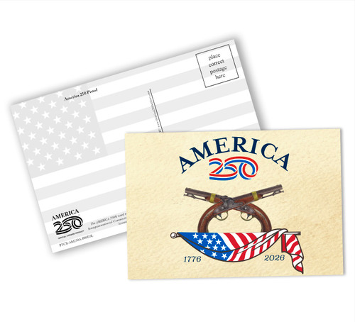America250™ Pistol Postcard