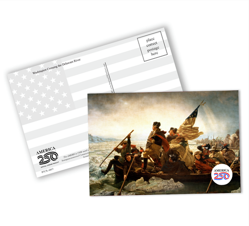 Crossing the Delaware Postcard