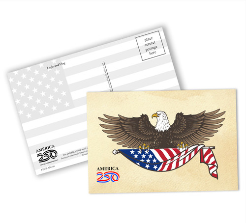Eagle and Flag Postcard