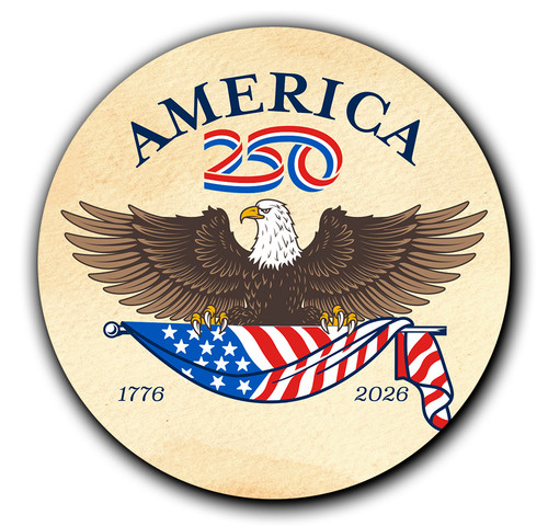 Round America250™ Magnet