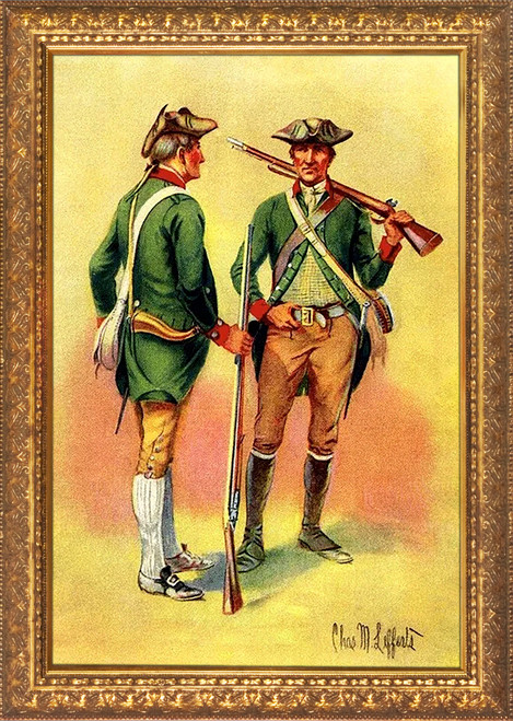 Green Mountain Rangers Framed Canvas