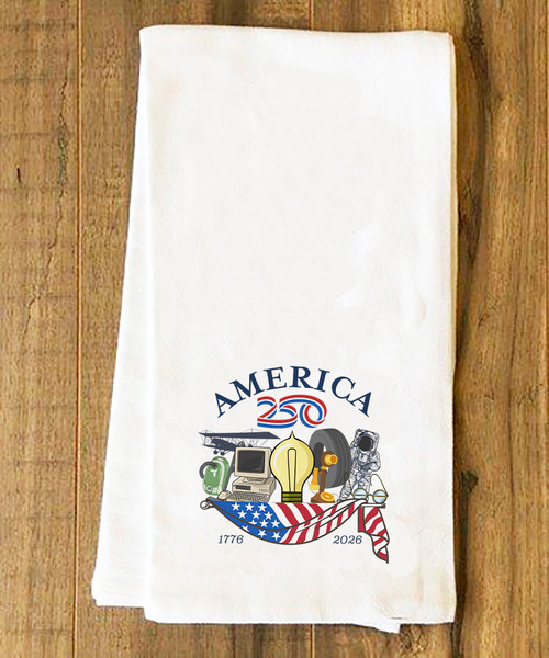 America250™ American Inventions Tea Towel