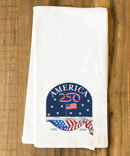 America250™ Moon Landing Tea Towel
