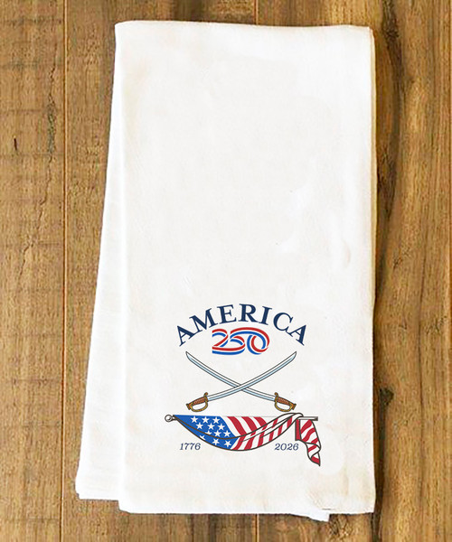America250™ Swords Tea Towel