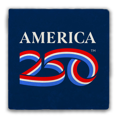 America250™ Tumbled Stone Coaster 1