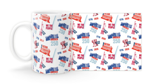 American Landmark Mug - White