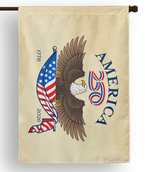 America250™ Eagle Parchment House Flag