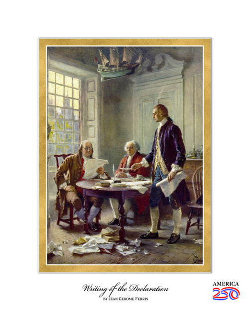 Writing of the Declaration Print