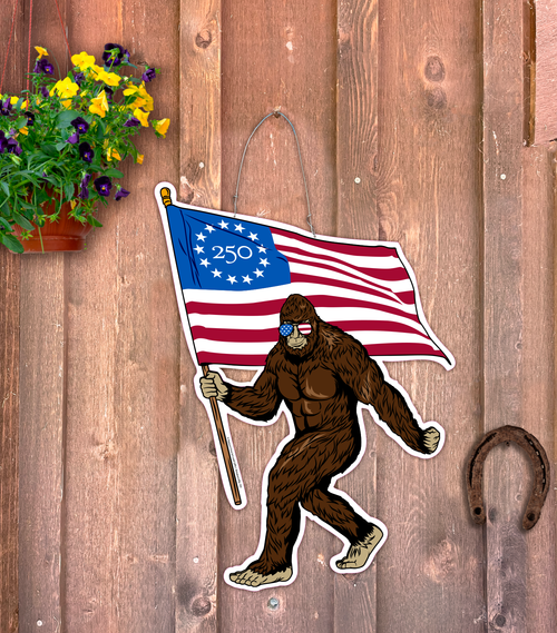Outdoor Metal Art American Bigfoot