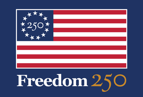 Freedom 250 Flag Blue Postcard
