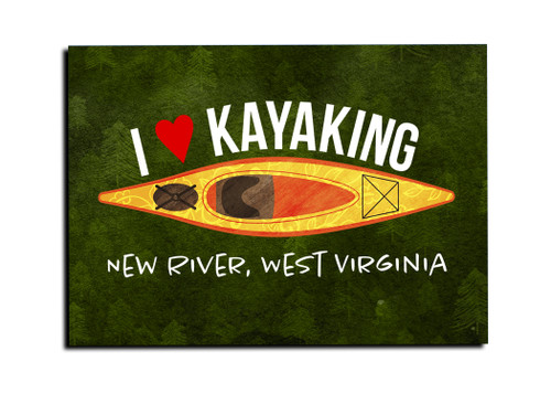"I Heart Kayaking" Customizable Magnet