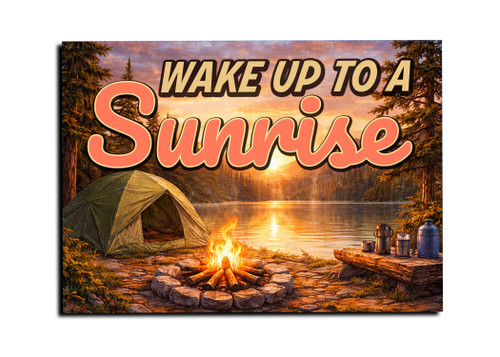 "Wake Up to the Sunrise" Magnet