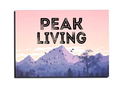 "Peak Living" Magnet