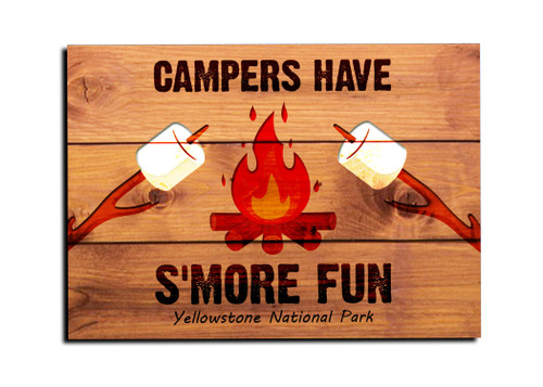 "Campers Have S'more Fun" Customizable Magnet